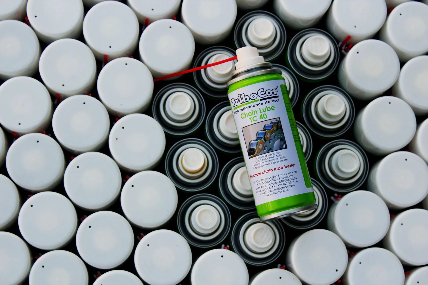TriboCor aerosols filled and finished in Mysore